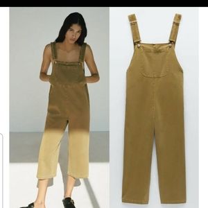 NWT Zara colored denim jumpsuit
